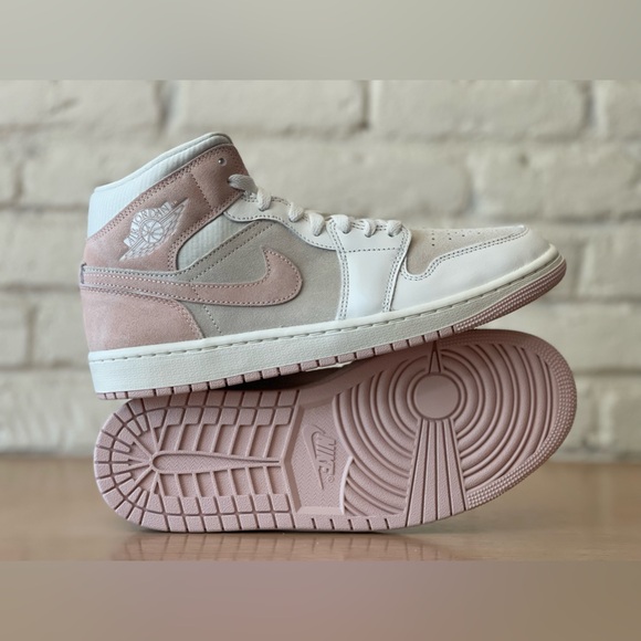 Nike Shoes - Nike Air Jordan 1 Mid Retro Coconut Milk Legend Pink Sail FQ1926-161 Women Sizes